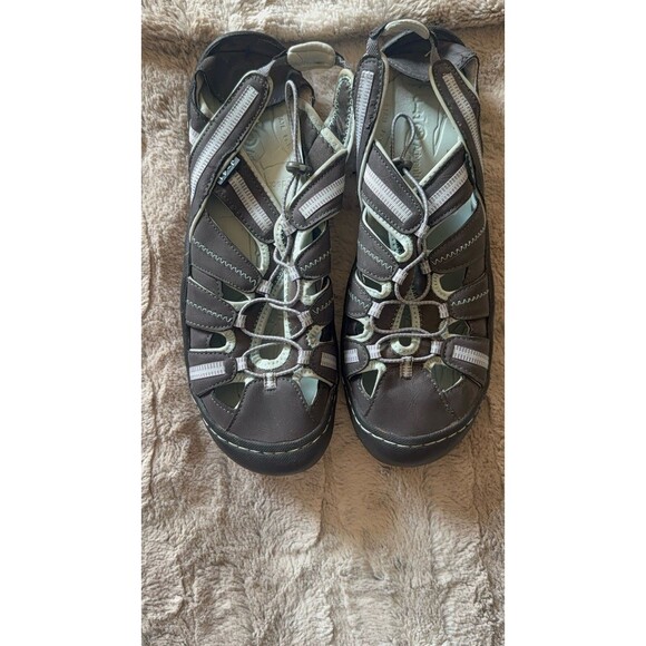 Jeep Shoes - Jeep Adventure J-41 Hiking Shoes Women's 10M Bungee Cord Gray Tan Vegan Leather